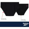 imageReebok Low Rise Mens Underwear Briefs  5 Pack Performance Briefs Cotton Underwear For Men with Contour Pouch Sizes SXLAll Black