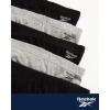 imageReebok Low Rise Mens Underwear Briefs  5 Pack Performance Briefs Cotton Underwear For Men with Contour Pouch Sizes SXLBlackGrey