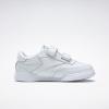 imageReebok UnisexChild Club C 2 Velcro SneakerWhiteGlen GreenVector Blue
