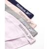 imageReebok Womens Bikini Panties  4 Pack Soft Stretch Ribbed Womens Bikini Briefs  Breathable Underwear for Women SXLOrchidSharkskinLotusBlue
