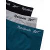 imageReebok Womens Boy Shorts Underwear  3 Pack Seamless Long Leg Boyshorts Panties for Women S3X available in Plus SizeDeep TealBlackLight Grey Melange