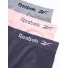 imageReebok Womens Boy Shorts Underwear  3 Pack Seamless Long Leg Boyshorts Panties for Women S3X available in Plus SizeLight Grey MelangeBlackened PearlLotus