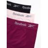 imageReebok Womens Boy Shorts Underwear  3 Pack Seamless Long Leg Boyshorts Panties for Women S3X available in Plus SizeLotusGrape WineBlack