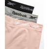 imageReebok Womens Boy Shorts Underwear  3 Pack Seamless Long Leg Boyshorts Panties for Women S3X available in Plus SizeRose DustGreyBlack