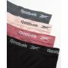 imageReebok Womens Boy Shorts Underwear  4 Pack Seamless Long Leg Boyshorts Panties for Women S3X available in Plus SizeBlackRosewineLotusBlackened Pearl