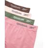imageReebok Womens Boy Shorts Underwear  4 Pack Seamless Long Leg Boyshorts Panties for Women S3X available in Plus SizeFoxgloveJavaLotusDark Forest