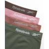 imageReebok Womens Boy Shorts Underwear  4 Pack Seamless Long Leg Boyshorts Panties for Women S3X available in Plus SizeFoxgloveJavaNutmegDark Forest