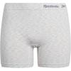 imageReebok Womens Boy Shorts Underwear  4 Pack Seamless Long Leg Boyshorts Panties for Women S3X available in Plus SizeRose Dust JacquardSharksinBlackNatural Spacedye