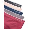 imageReebok Womens Boy Shorts Underwear  5 Pack Stretch Performance Boyshort Panties  Seamless Underwear for Women SXXLFoxGloveLotus FigDenimBlackened Pearl