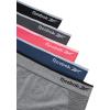imageReebok Womens Boy Shorts Underwear  5 Pack Stretch Performance Boyshort Panties  Seamless Underwear for Women SXXLGreyDenimCoralBlackened PearlBlack