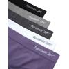 imageReebok Womens Boy Shorts Underwear  5 Pack Stretch Performance Boyshort Panties  Seamless Underwear for Women SXXLWhite StripeCadetSharkskinBlackened PearlBlack