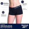 imageReebok Womens Boyshorts  4 Pack Seamless Performance Stretch Breathable Boy Shorts Underwear for Women Sizes SXL Size Small FuchsiaLight GreyPinkBlue Rib