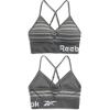 imageReebok Womens Everyday Bra  2 Pack Lightweight Stretch Performance Longline Cami Bralette  Seamless Bras for Women SXLGrey StripePink
