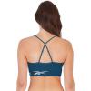 imageReebok Womens Everyday Bra  2 Pack Lightweight Stretch Performance Longline Cami Bralette  Seamless Bras for Women SXLGrey StripeTurquoise