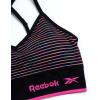 imageReebok Womens Everyday Bra  2 Pack Lightweight Stretch Performance Longline Cami Bralette  Seamless Bras for Women SXLSpacedye StripePink