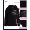 imageReebok Womens Fleece Sweatshirt Jacket  Full Zip Sherpa Fur Hooded Jacket  Lightweight Teddy Coat for Women SXLJet Black