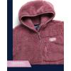 imageReebok Womens Fleece Sweatshirt Jacket  Full Zip Sherpa Fur Hooded Jacket  Lightweight Teddy Coat for Women SXLRose Pink