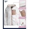 imageReebok Womens Fleece Sweatshirt Jacket  Full Zip Sherpa Fur Hooded Jacket  Lightweight Teddy Coat for Women SXLWhite Mist