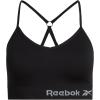 imageReebok Womens Lightweight Soft Stretch Performance Cami Seamless Bralette 2 PackBlackSharkskin