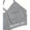 imageReebok Womens Lightweight Soft Stretch Performance Cami Seamless Bralette 2 PackBlackSharkskin