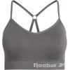 imageReebok Womens Lightweight Soft Stretch Performance Cami Seamless Bralette 2 PackDenim SpacedyeSmoked Pearl