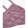 imageReebok Womens Lightweight Soft Stretch Performance Cami Seamless Bralette 2 PackRed Space DyeBlack