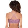imageReebok Womens Lightweight Soft Stretch Performance Cami Seamless Bralette 2 PackRed Space DyeBlack