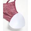 imageReebok Womens Lightweight Soft Stretch Performance Cami Seamless Bralette 2 PackRed Space DyePink