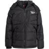 imageReebok Boys Puffer Jacket  Heavyweight Weather Resistant Quilted Jacket for Boys  Fleece Insulated Winter Jackets with HoodBlack
