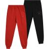 imageReebok Boys Sweatpants  2 Pack Performance Fleece Boys Joggers Athletic Pants with Pockets for Running ampamp Workout Size 814BlackBrick