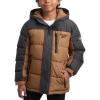 imageReebok Boys Winter Coat  Heavyweight Quilted Puffer Snow Parka  Weather Resistant Ski Jacket for Boys 820Dark Khaki