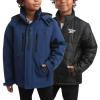 imageReebok Boys Winter Coat  Waterproof Softshell Jacket with Removable Puffer Parka  System Ski Jacket for Boys 820Batik Blue