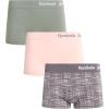 imageReebok Boyshort Underwear for Women  3 Pack Seamless Boy Shorts Panties for Women Sizes SXL Extended Plus Size 1X3XSmoked PearlLotusLily Pad