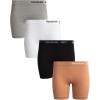 imageReebok Womens Boy Shorts Underwear  4 Pack Seamless Long Leg Boyshorts Panties for Women S3X available in Plus SizeCafeBlackWhiteLight Grey Melange