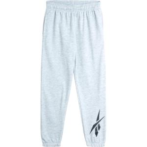 imageReebok Boys Active Pants  Performance Fleece Joggers for Boys  Kids Lightweight Warm Up Track Pants 820Heather Grey Vector