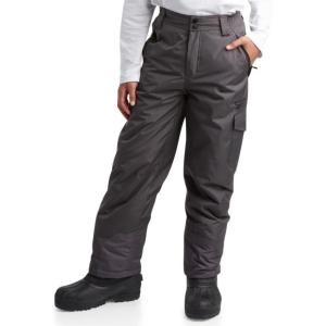 imageReebok Boys Snow Pants  Heavyweight Waterproof Snowboard Pants with Cargo Pocks Snow Gaiters  Ski Pants for Boys 420Charcoal