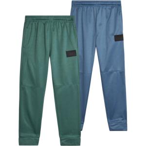 imageReebok Boys Sweatpants  2 Pack Performance Fleece Boys Joggers Athletic Pants with Pockets for Running ampamp Workout Size 814Blue SlateOlive
