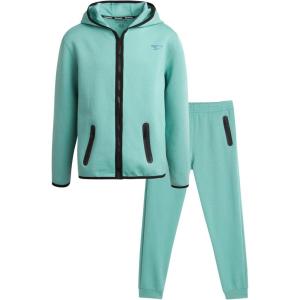 imageReebok Boys Sweatsuit  Active Fleece Zip Hoodie Sweatshirt and Jogger Sweatpants 2T12Sea Spray