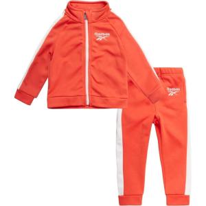 imageReebok Boys Tracksuit  2 Piece Active Tricot Zip Sweatshirt and Jogger Pants Size 412Dynamic Red