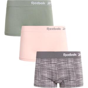 imageReebok Boyshort Underwear for Women  3 Pack Seamless Boy Shorts Panties for Women Sizes SXL Extended Plus Size 1X3XSmoked PearlLotusLily Pad