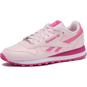 imageReebok Classic Leather Girls and Boys Shoes for Kids Toddler Little Kid or Big Kid Sneakers Girl or Boy Tennis ShoesFrosted BerryTrue PinkWhite