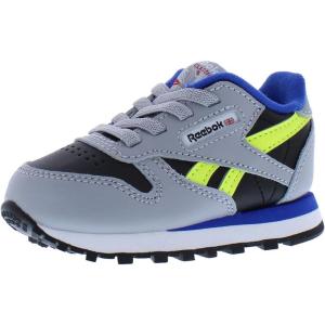 imageReebok Classic Leather Girls and Boys Shoes for Kids Toddler Little Kid or Big Kid Sneakers Girl or Boy Tennis ShoesGreymulticolored