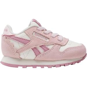 imageReebok Classic Leather Girls and Boys Shoes for Kids Toddler Little Kid or Big Kid Sneakers Girl or Boy Tennis ShoesToddler Ftwr WhiteFrosted BerryChalk