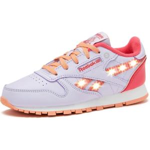 imageReebok Kids Classic Leather Step N Flash 20 SneakerBatik BlueChalkElectric Amber