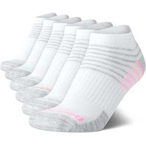 imageReebok Womens Athletic Socks  Performance Low Cut Socks 6 PackPure White