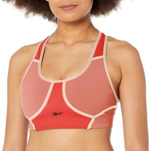 imageReebok x Jurassic World Skinny Strap Sports BraCanyon Coral Color Block