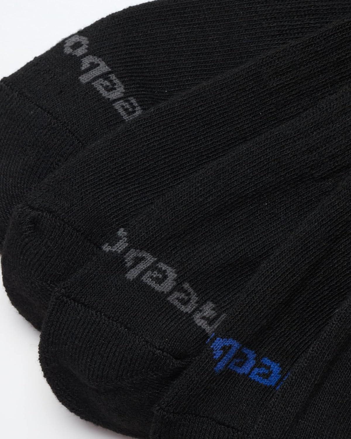 imageReebok Mens Athletic Crew Socks  5 Pack Moisture Wicking Cushioned Athletic Socks for Men with Reinforced Seams 6125All Black