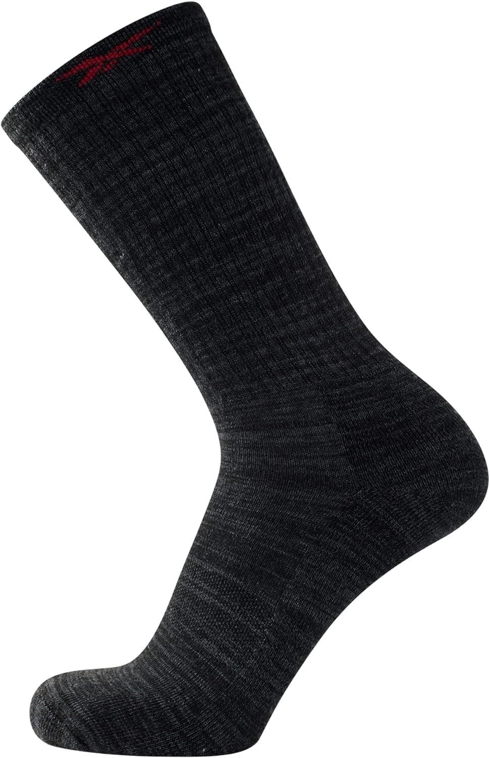 imageReebok Mens Athletic Crew Socks  5 Pack Moisture Wicking Cushioned Athletic Socks for Men with Reinforced Seams 6125Ash Grey