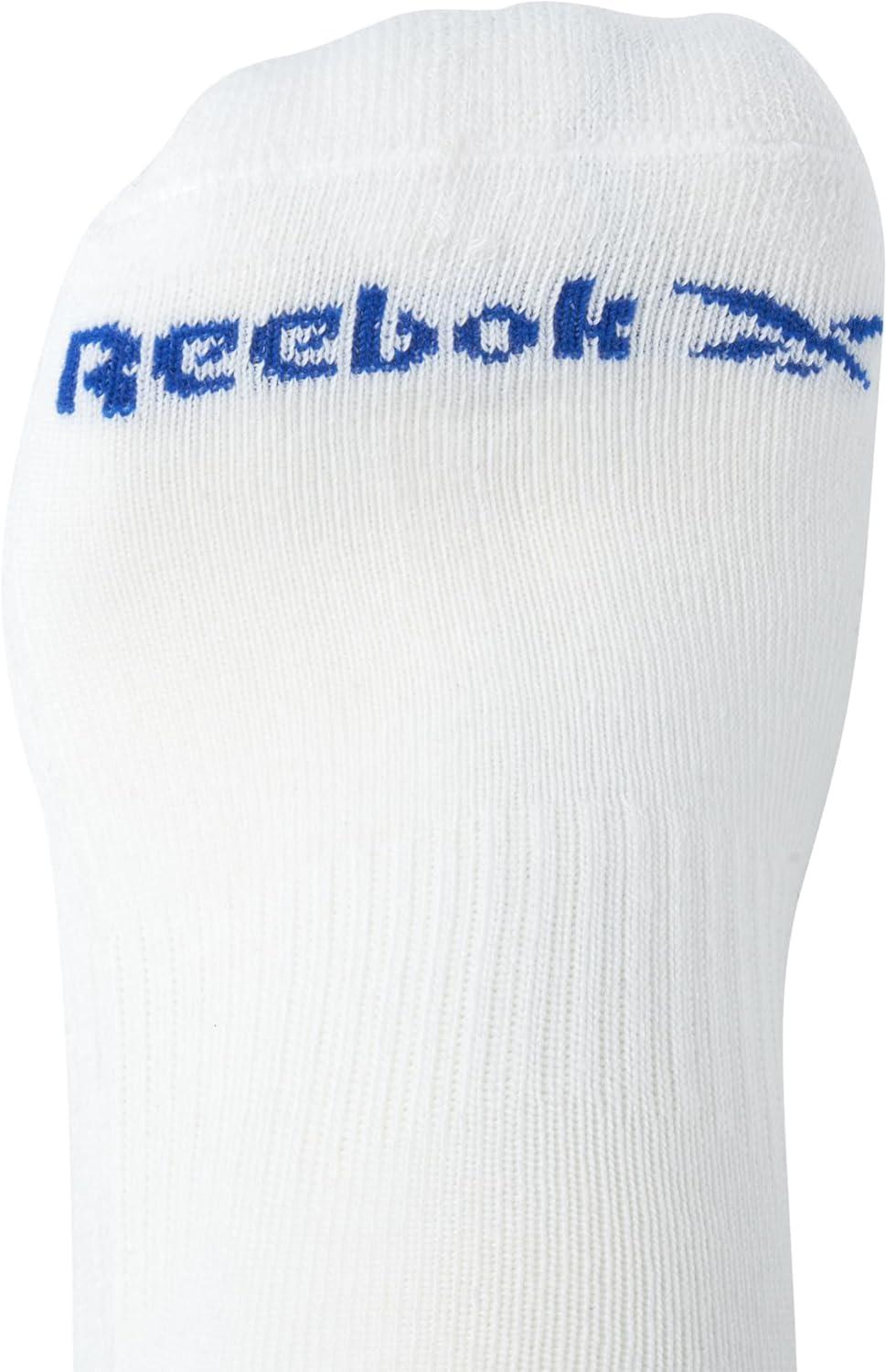 imageReebok Mens Athletic Crew Socks  5 Pack Moisture Wicking Cushioned Athletic Socks for Men with Reinforced Seams 6125Blue 6pk