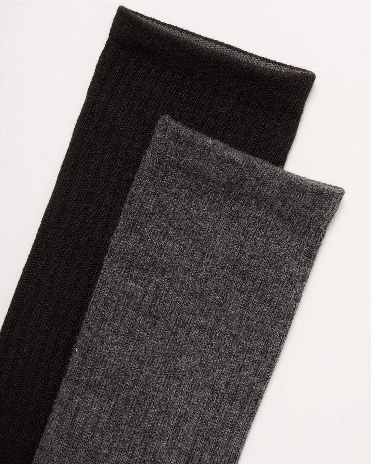 imageReebok Mens Athletic Crew Socks  5 Pack Moisture Wicking Cushioned Athletic Socks for Men with Reinforced Seams 6125Lead Grey